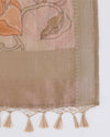 Beige Chanderi Tissue Kalamkari Digital Printed Dupatta
