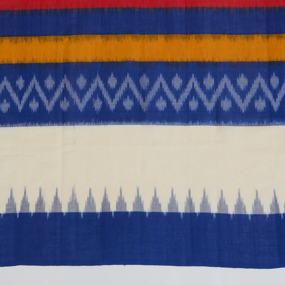Blue Cotton Silk Ikat Patola Dupatta