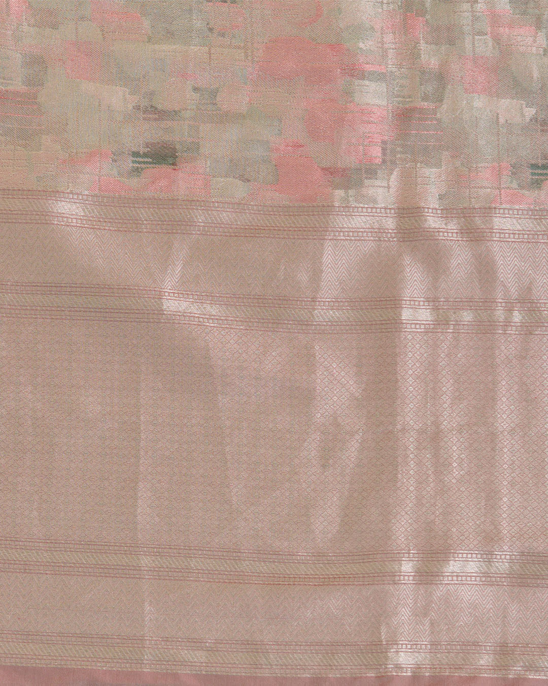 Dusty Green Chanderi Shimmer Tanchoi Dupatta