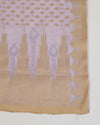 Lavender Chanderi Handloom Lucknowi Dupatta