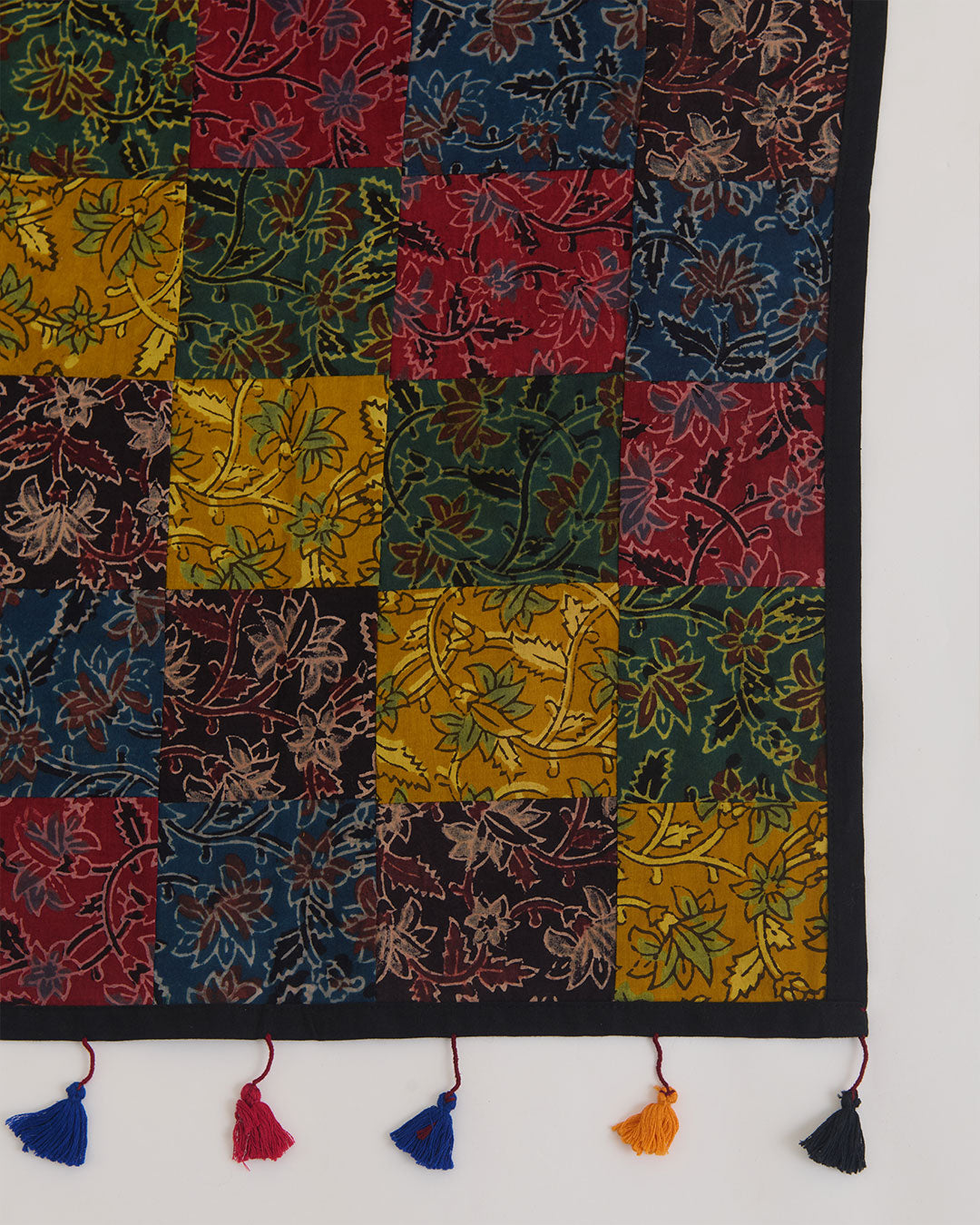 Multi Cotton Ajrak Patch Stole Dupatta