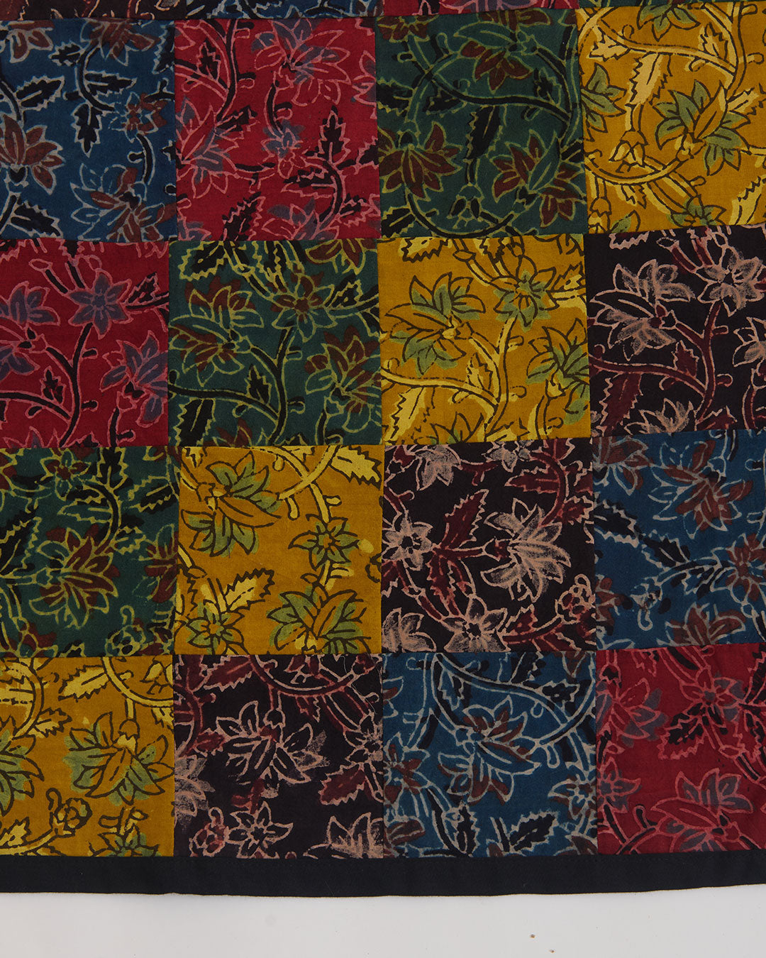 Multi Cotton Ajrak Patch Stole Dupatta