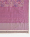 Lilac Grey Chanderi Shimmer Tanchoi Dupatta