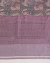 Misty Lilac Grey Chanderi Shimmer Tanchoi Dupatta