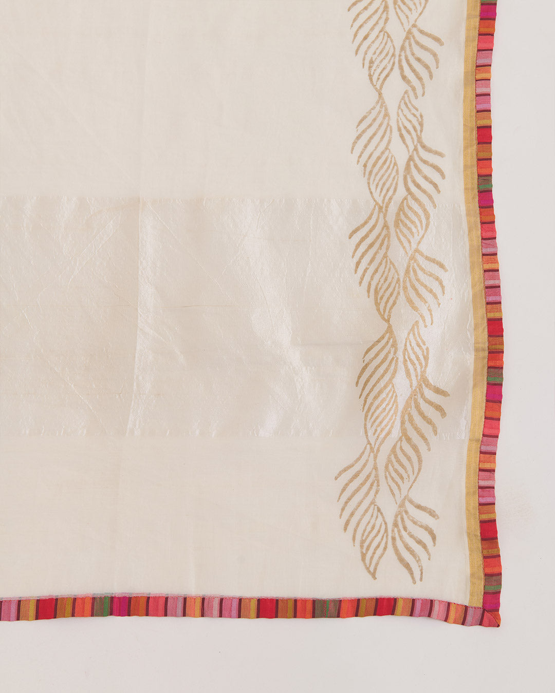 Offwhite Chanderi Foil Print Dupatta