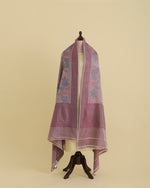 Onion Pink Chanderi Shimmer Tanchoi Dupatta