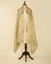 Pista Green Chanderi Kalamkari Printed Woven Dupatta