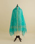 Rama  Chanderi Gota Work Dupatta