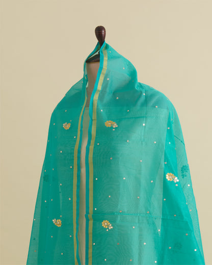 Rama  Chanderi Gota Work Dupatta