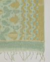 Sea Green Chanderi Handloom Lucknowi Dupatta