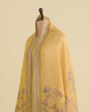 Yellow Chanderi Tissue Kalamkari Digital Printed Dupatta