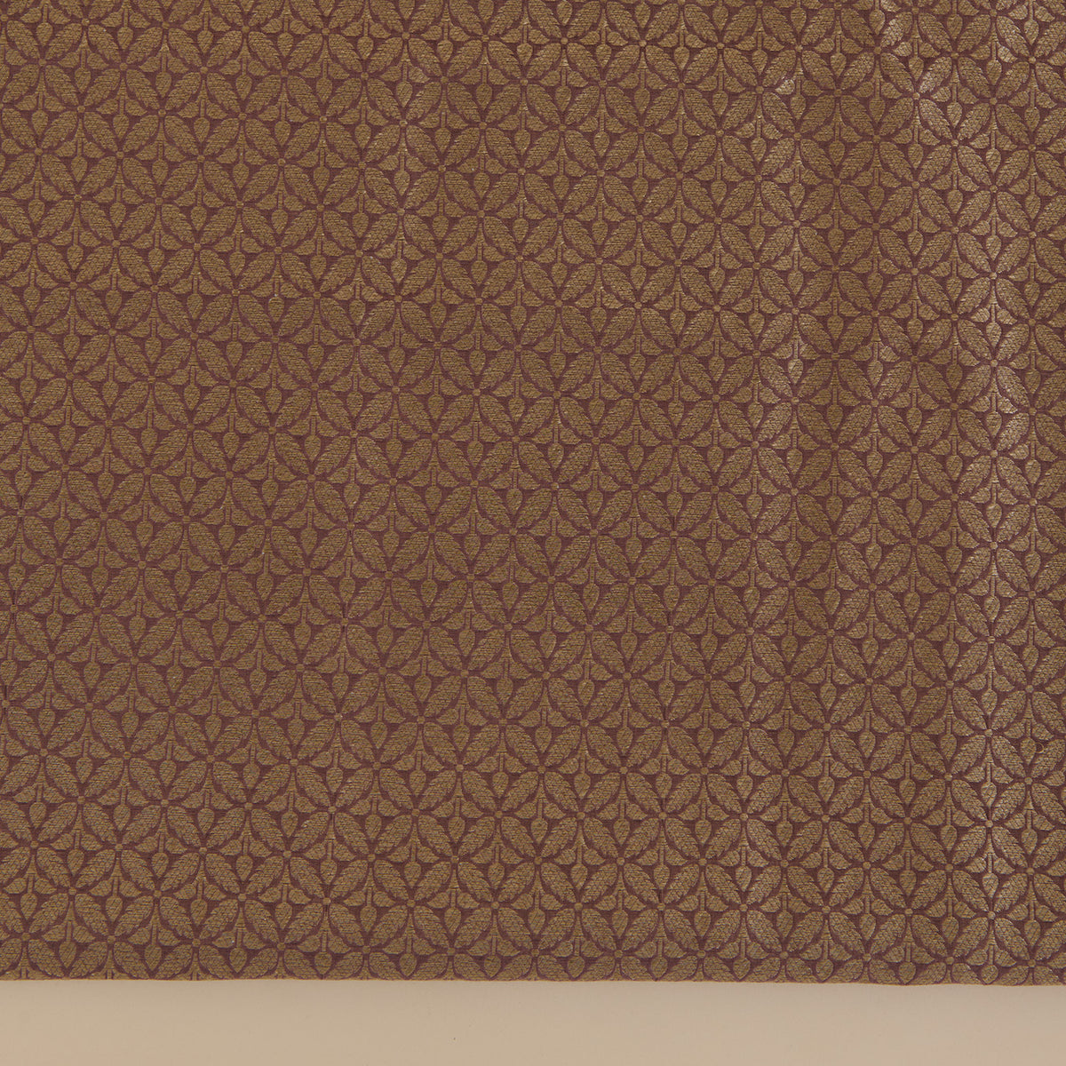 Brown Chanderi Brocade Jaal Kurta with Bandhej Woven Dupatta