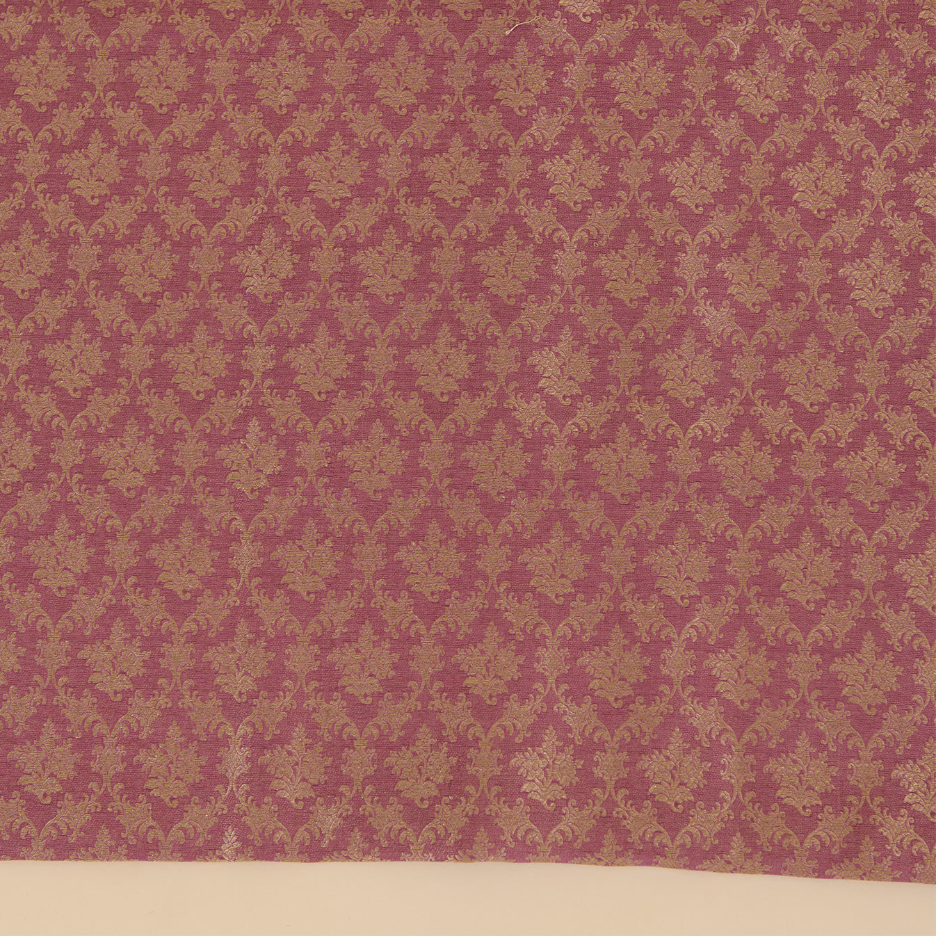 Dusty Purple Chanderi Brocade Jaal Suit with Bandhej Dupatta