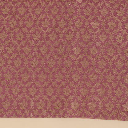 Dusty Purple Chanderi Brocade Jaal Suit with Bandhej Dupatta