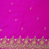 Fuschia Pink Chiniya Silk Kurta with Gota & Dori Work