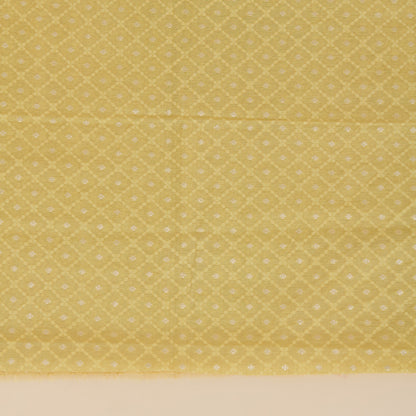 Gold Chanderi Resham Zari Woven Kurta with Katha Dupatta