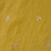 Gold fabric with small leaf patterns