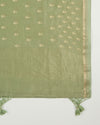 Pista Green Chanderi Kalamkari Suit with Zari Dupatta