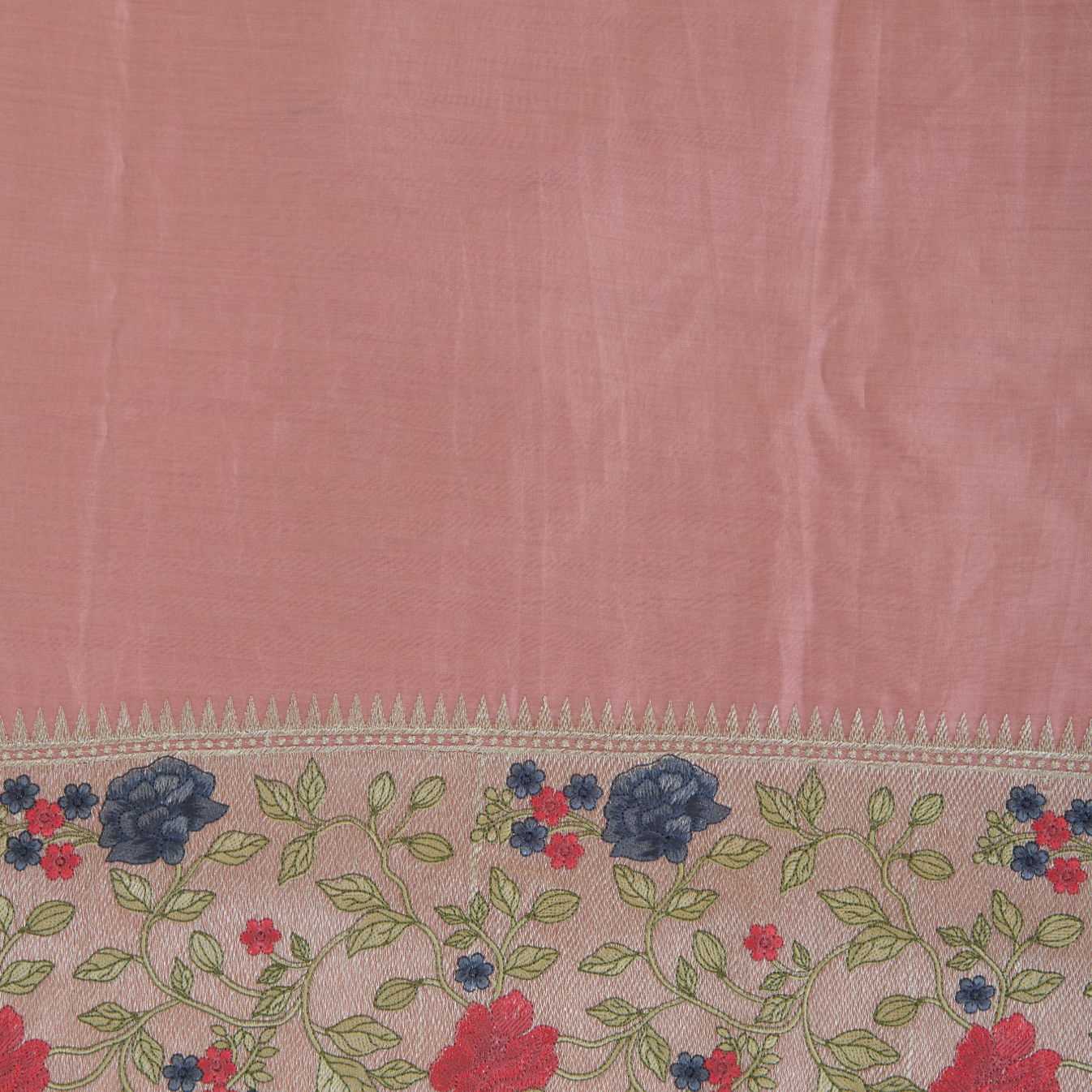 Pink Chanderi Dori & Resham Embroidered Suit Set