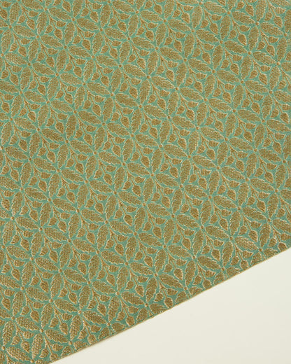 Sea Green Chanderi Woven Suit with Bandhej Dupatta
