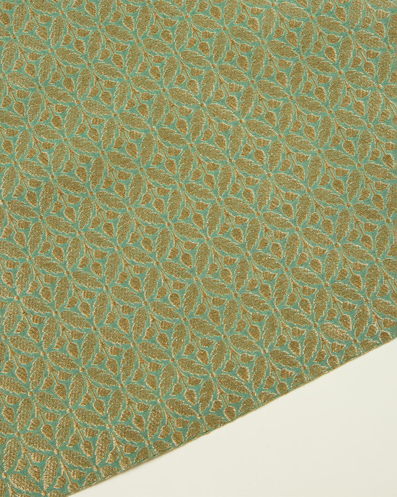 Sea Green Chanderi Woven Suit with Bandhej Dupatta