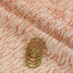 Brick Fine Chanderi Shibori Buti Fabric