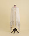 Natural Fine Chanderi Dupatta with Applique & Gold Gota Patti