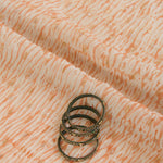 Peach Fine Chanderi Shibori Buti Fabric