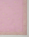 Baby Pink Fine Chanderi Embroidered Suit with Dupatta