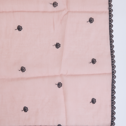 Dusty Peach Fine Chanderi Resham & Sequin Embroidered Suit