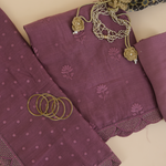 Jamuni Fine Chanderi Self Embroidered Buta Suit with Dupatta
