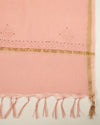 Baby Pink Chanderi Woven Suit with Lucknowi & Badla Work