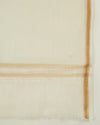 Off White Chanderi Lucknowi Embroidered Suit Set (No Bottom)