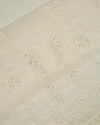Off White Chanderi Lucknowi Embroidered Suit Set (No Bottom)