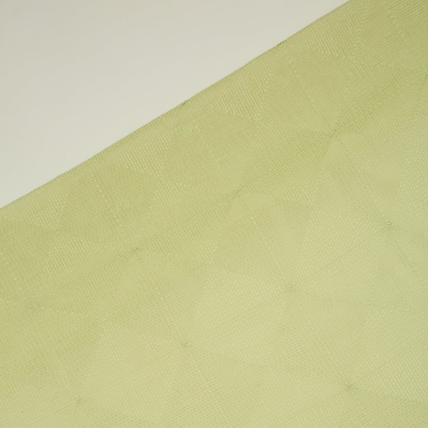 Pista Green Fine Chanderi Self Embroidered Suit with Printed Dupatta