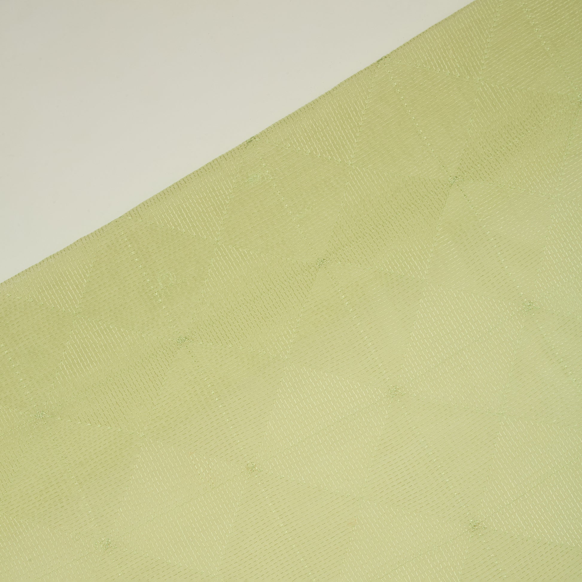 Pista Green Fine Chanderi Self Embroidered Suit with Printed Dupatta