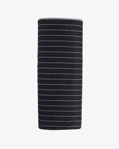 Gaji Silk Raw Mango Stripes Printed Fabric – Black