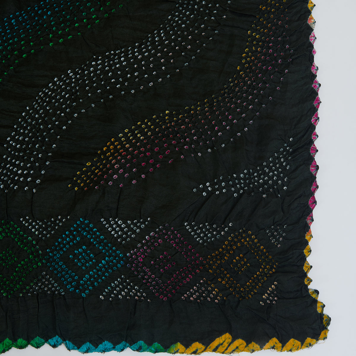 Green Georgette Bandhej Dupatta