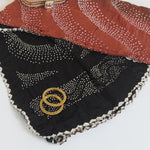 Brown Rust Gajji Silk Bandhej Dupatta