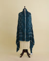 Dark Grey Gaji Silk Bandhej Geometric Dupatta