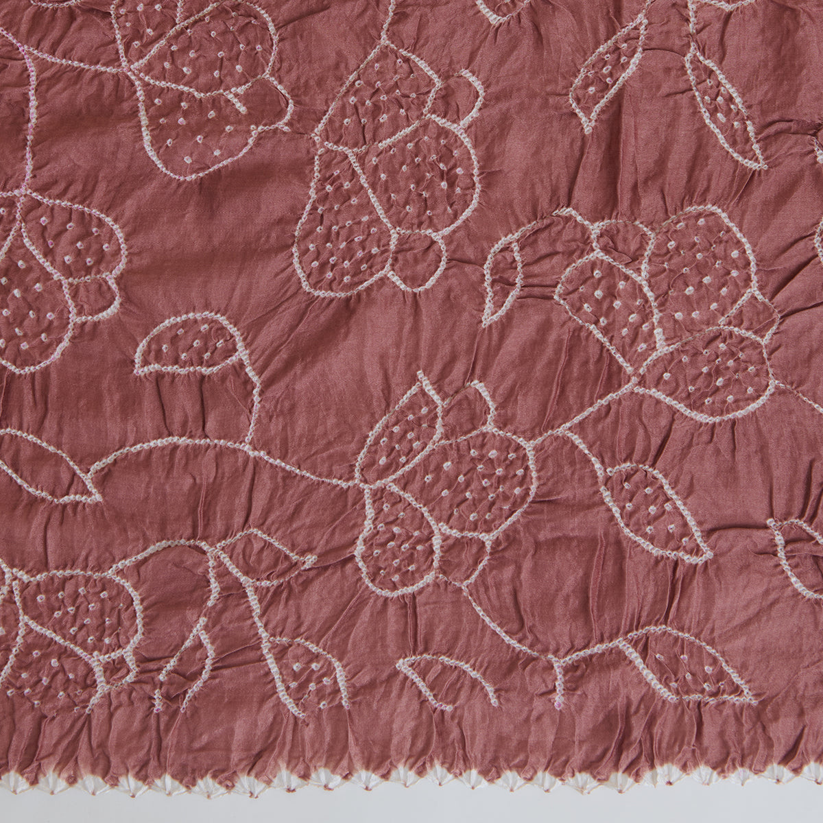 Dusty Pink Gajji Silk Bandhej Dupatta