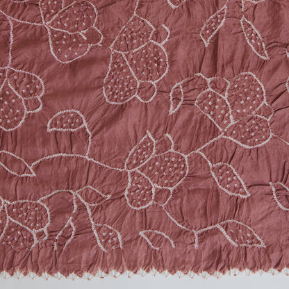 Dusty Pink Gajji Silk Bandhej Dupatta