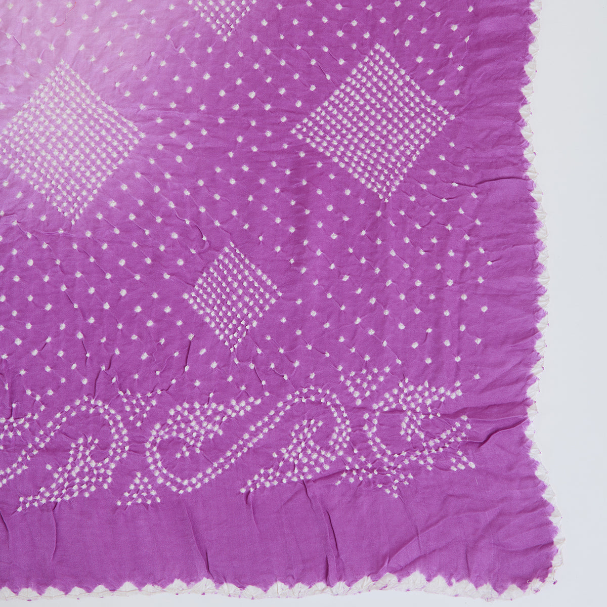 Lilac Gajji Silk Bandhej Dupatta