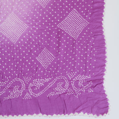 Lilac Gajji Silk Bandhej Dupatta