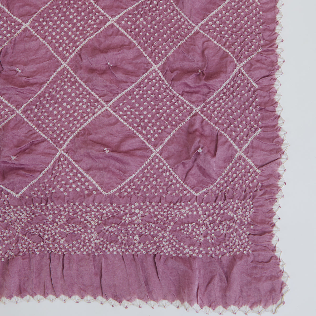 Lilac Gajji Silk Bandhej Dupatta