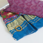 Magenta Blue Gaji Silk Bandhej Dupatta