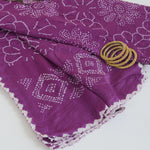 Purple Gajji Silk Bandhej Dupatta