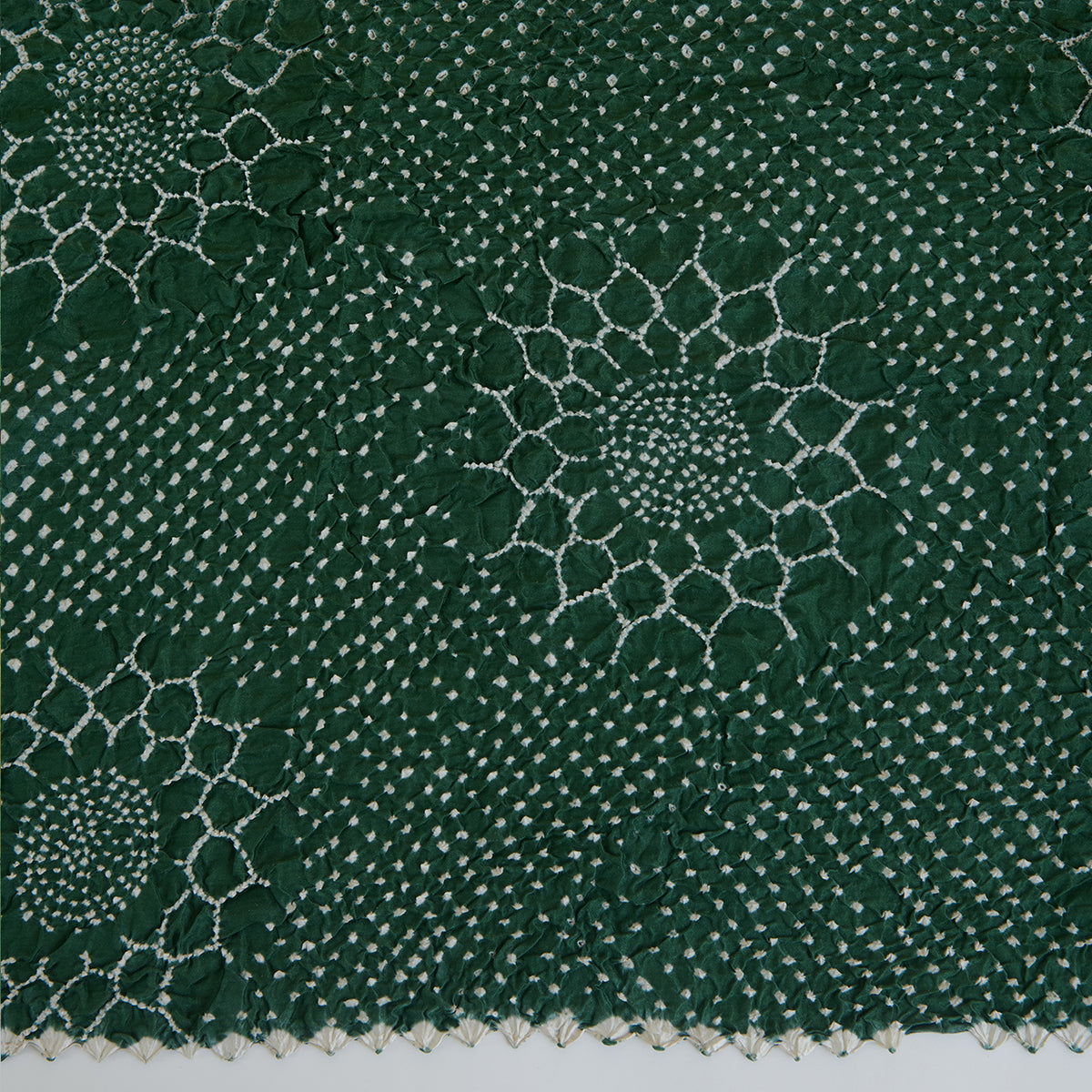 Pista Green Gaji Silk Bandhej Dupatta