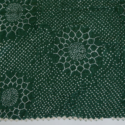 Pista Green Gaji Silk Bandhej Dupatta