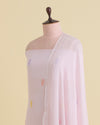 Baby Pink Viscose Georgette Kurta Set with Lucknowi & Parsi Embroidery